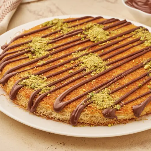 كنافة بين نارين بالنوتيلا